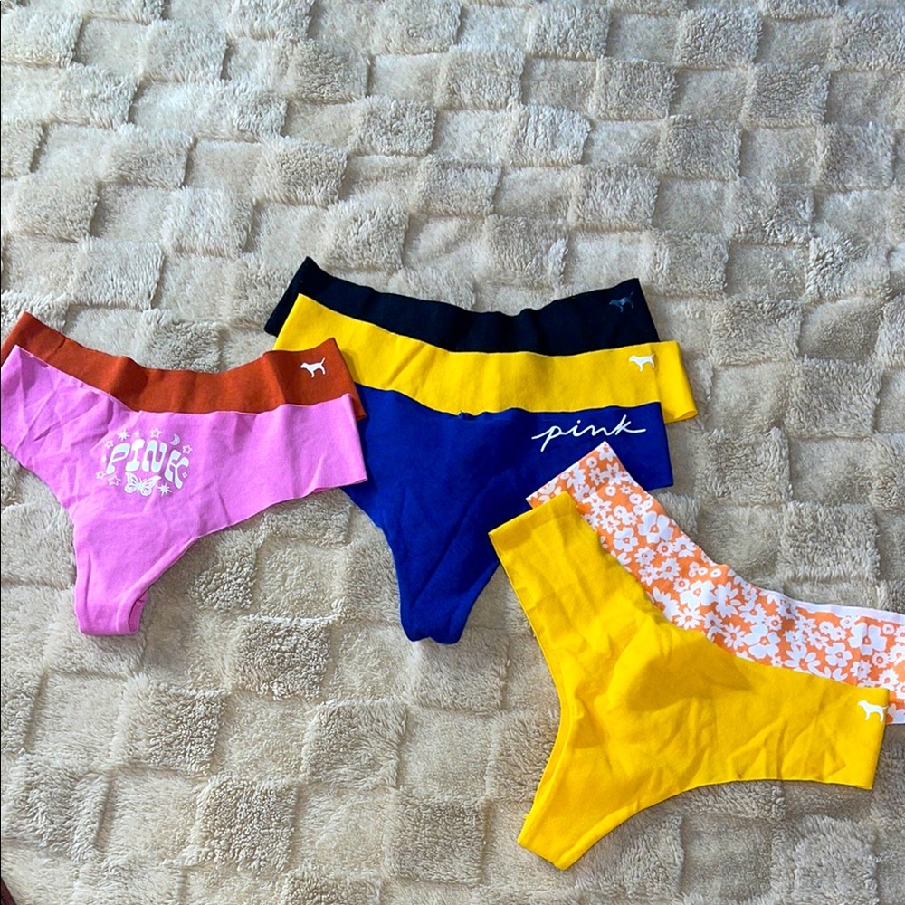ASSORTMENT OF PINK THONG PANTIES 7 panties!